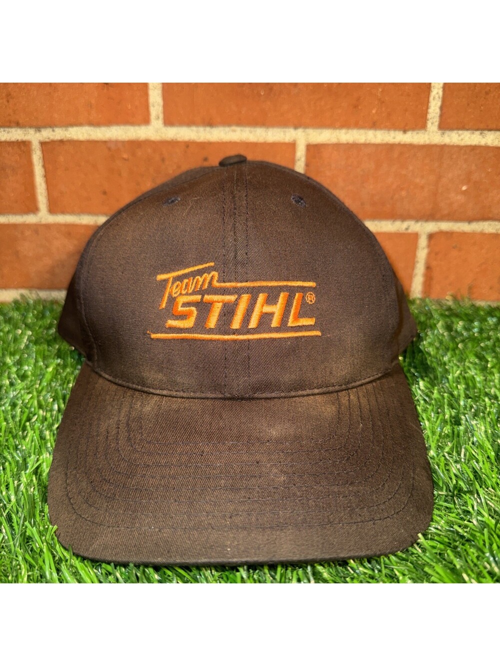 Team Stihl Snapback Hat Black One Size Adjustable Embroidered Outdoor